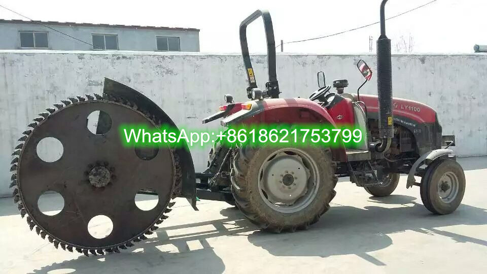 Tractor Mounted high quality disc trencher cable trencher for hard road