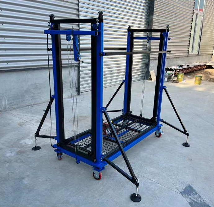 Full Automatic Aerial Work Electric Scaffold Lift Stationary Aerial Lift Scaffolding hydraulic scissor lift