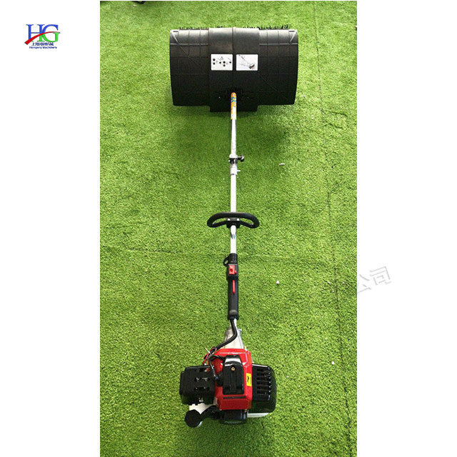 High efficiency portable gasoline power broom Artificial turf cleaning-brushing machine Artificial grass sweeper