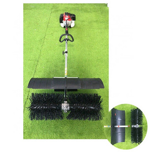 High efficiency portable gasoline power broom Artificial turf cleaning-brushing machine Artificial grass sweeper