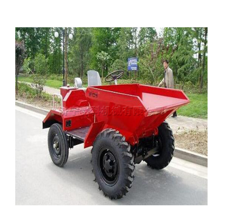 Site dumper mini dumper loader cheap driven rubber tire mini cart transporter