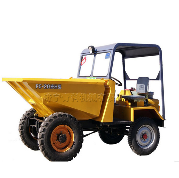 Site dumper mini dumper loader cheap driven rubber tire mini cart transporter