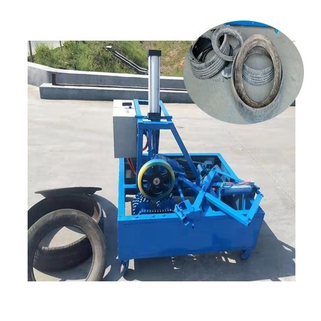 Manual scrap tire wire rim removal machinery Wire tire double-sided separation cutting machine Tire splitting tool