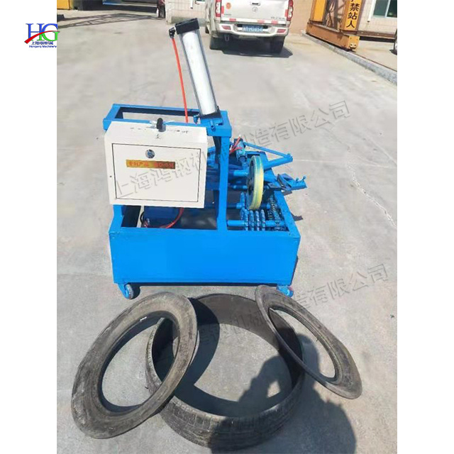 Manual scrap tire wire rim removal machinery Wire tire double-sided separation cutting machine Tire splitting tool