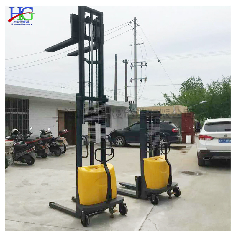 Hydraulic electric stacking driver push type raised car load 1 ton 2 tons truck manufacturer direct sales