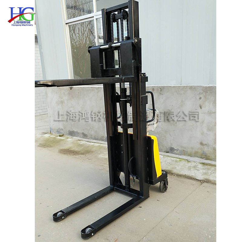 Hydraulic electric stacking driver push type raised car load 1 ton 2 tons truck manufacturer direct sales