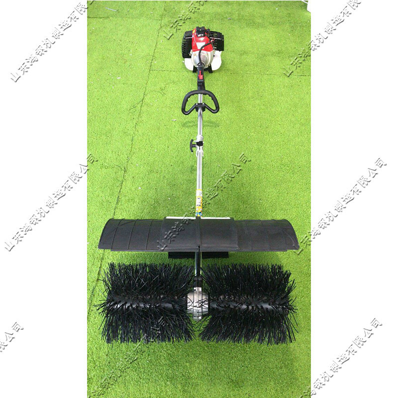 Multi-function Artificial turf hand push combing machine garbage cleaning machine lawn sweeper for football field