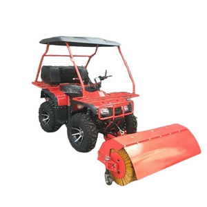 Road snow clearing machine Driving snowplow Multi-function snowplow push snow removal machine Gasoline-powered snow pusher