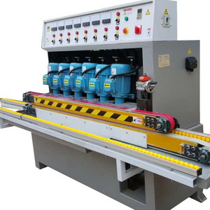 Glass Straight Line Polishing Edger with 45 Angle / Glass Edging Machine with PLC control Customized Automatic Production Line