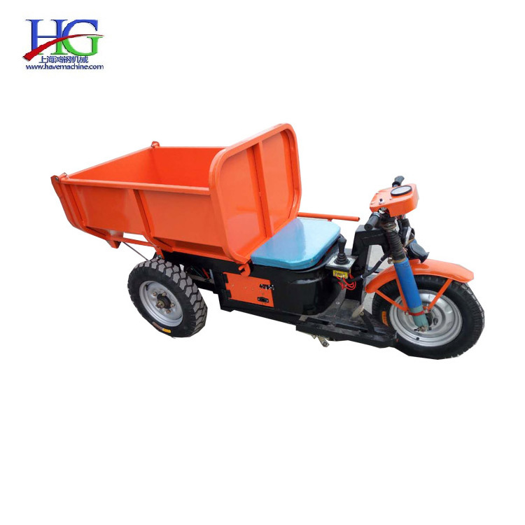 Configurable hydraulic self unloading system 1 ton climbing electric tricycles 3 wheel electric cargo bike for sale