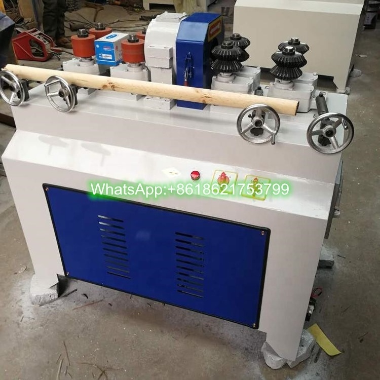 Automatic Round Rod Milling Sanding Wooden Broom Hammer Pole Stick Molding Making Wood Broom Handle Machine