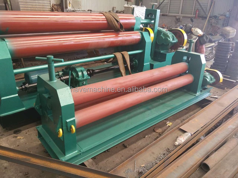 CNC 4 roller steel bending machine with double pinch&stainless steel pipe rolling machine