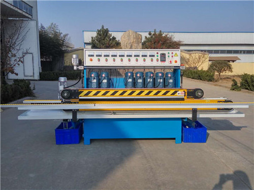 Glass Straight Line Polishing Edger with 45 Angle / Glass Edging Machine with PLC control Customized Automatic Production Line