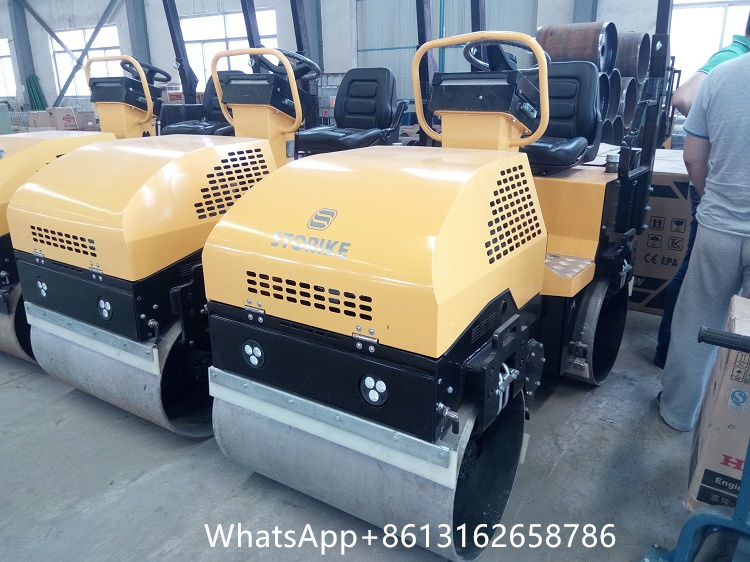 1 Ton 2 Ton 3 Ton Diesel Gasoline Hydraulic Vibrating Tandem Asphalt Compactor Road Roller