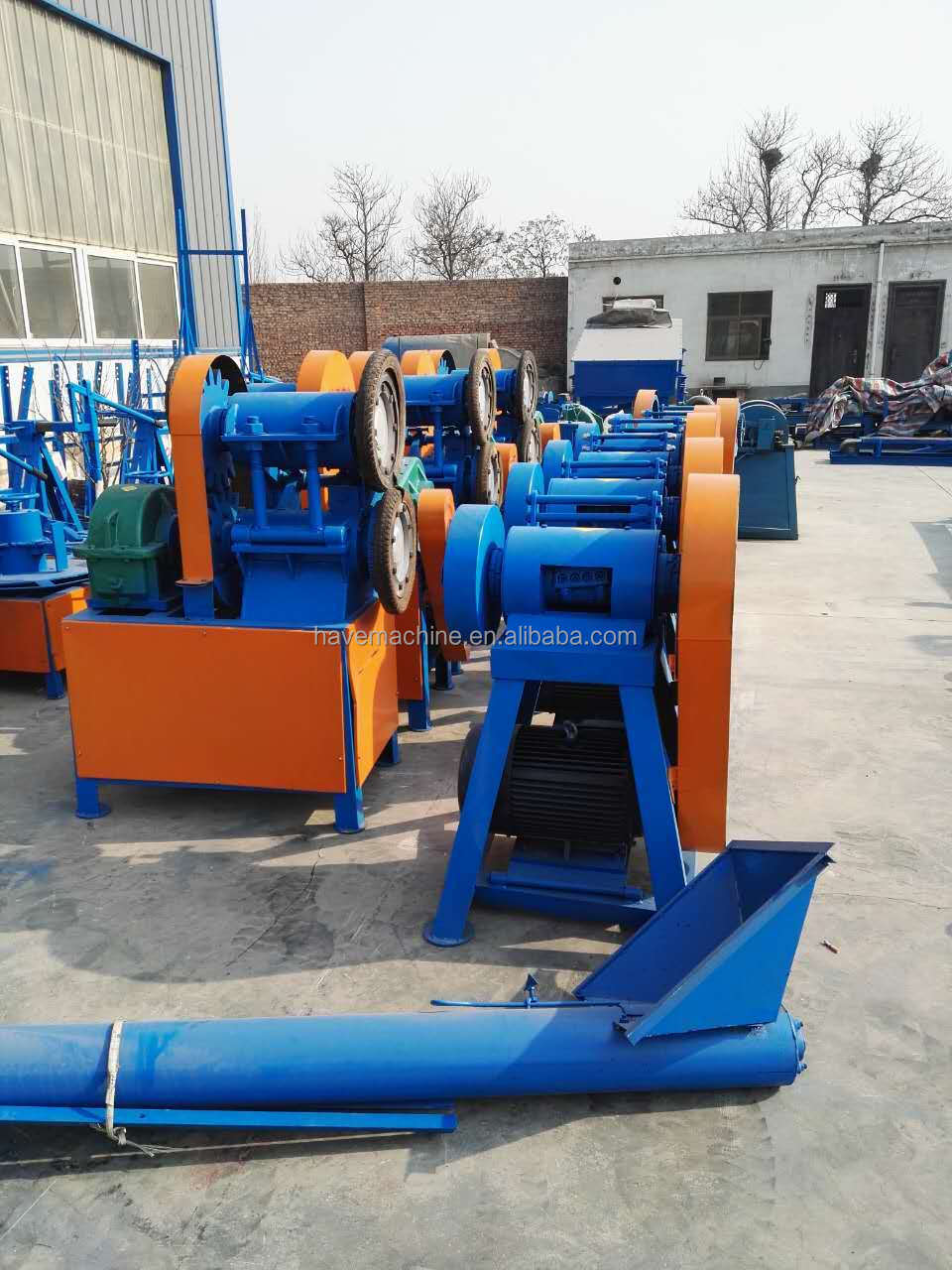 Tire cutting machine tire sidewall cutter waste tire recycling rubber powder machine