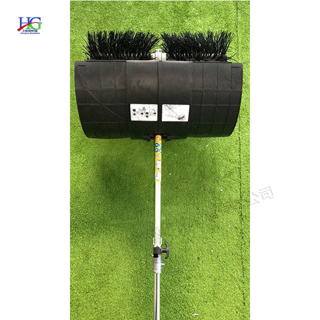 High Efficiency Portable Gasoline Power Broom Artificial Turf Cleaning And Brushing Machine Artificial Grass Sweeper