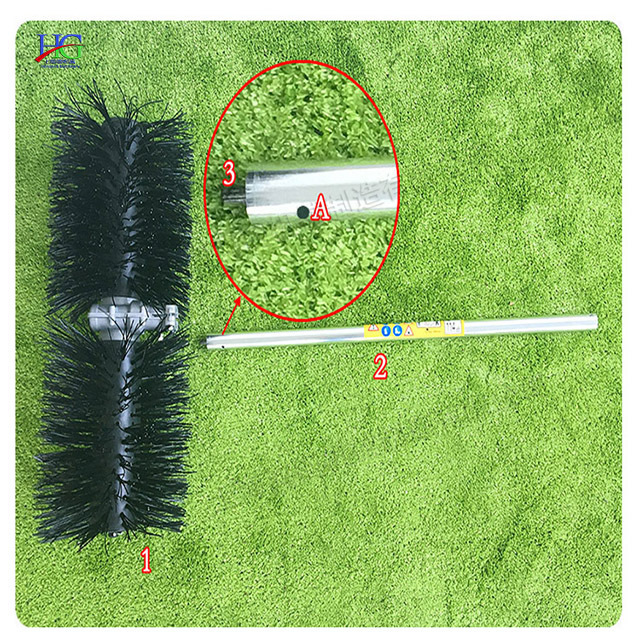 High Efficiency Portable Gasoline Power Broom Artificial Turf Cleaning And Brushing Machine Artificial Grass Sweeper