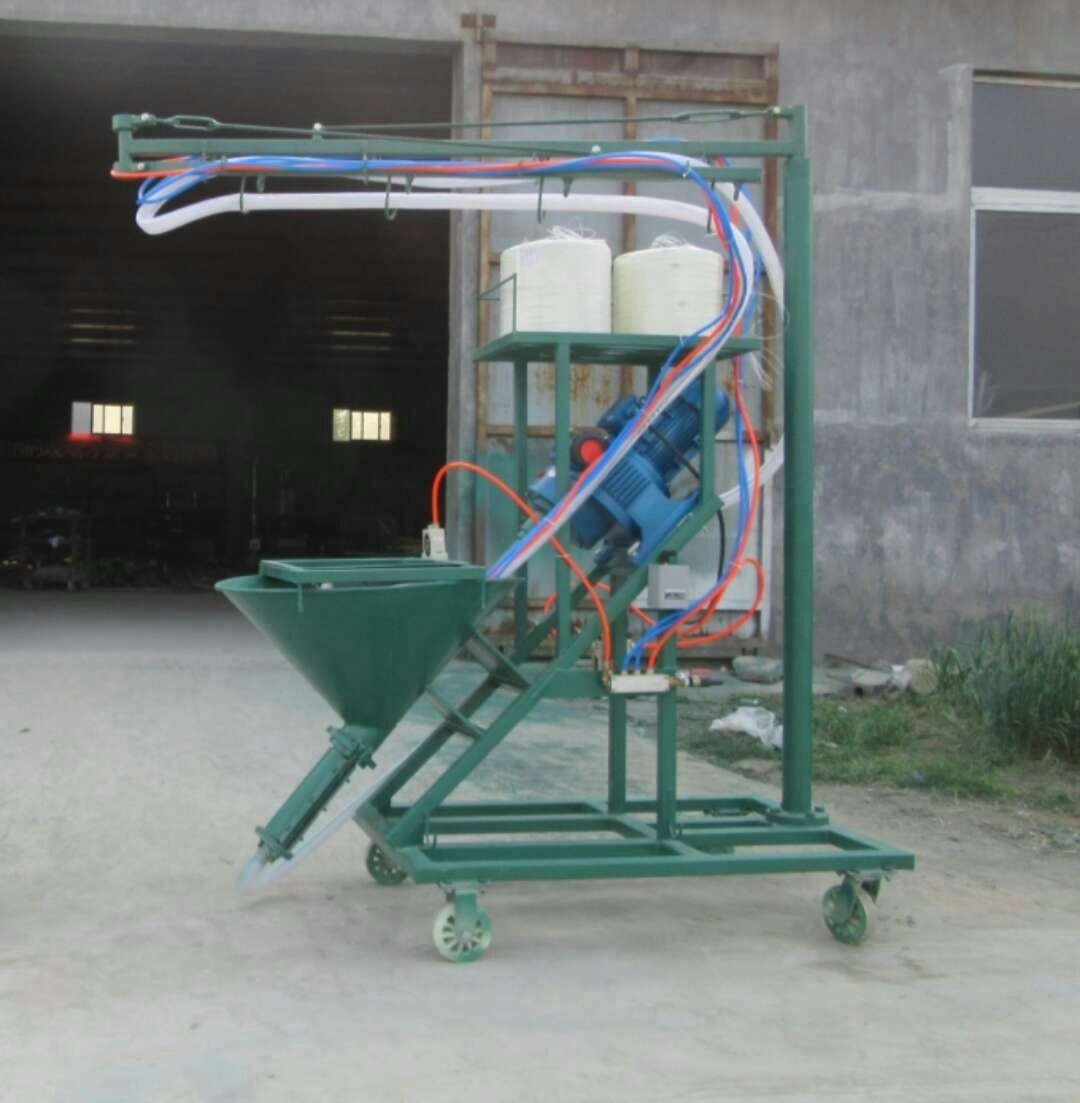 GRC mortar spraying machine fiberglass garden sculpture mortar putty powder cement spraying machine