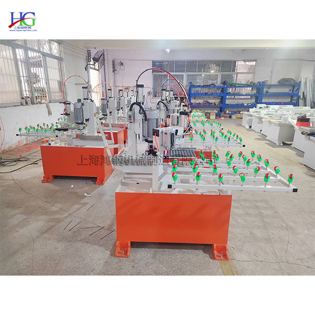 Glass chamfering machine manual lift grinding head pneumatic suction cup fixed glass tile rough grinding and polishing