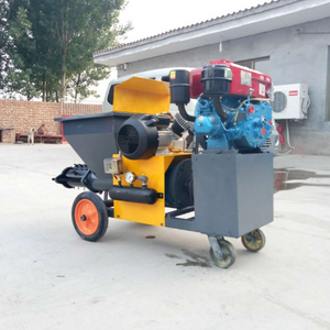 High Quality Automatic  Mortar sprayer machine Diesel Engine Spraying Plaster Cement