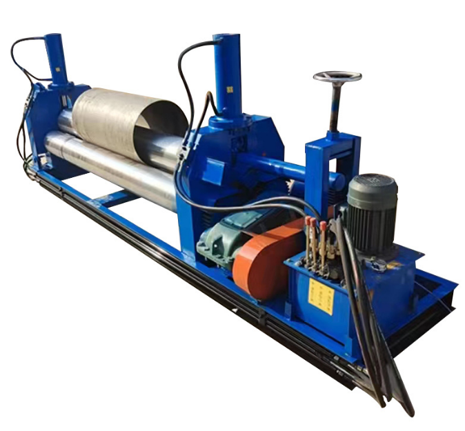 CNC 4 roller steel bending machine with double pinch&stainless steel pipe rolling machine