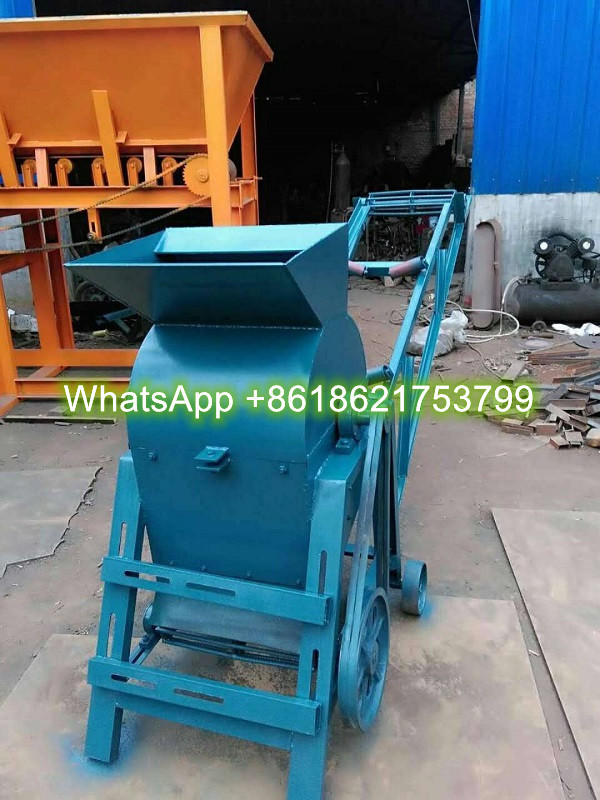 Construction rubbish nutrient soil grinding mill Small Mobile pulverized soil stone grinder for sale