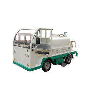 Factory direct sales high efficiency Electric four-wheel Water Tank Truck capacity water bowser road sprinkler cleaning