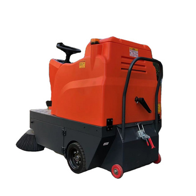 Industrial floor sweeper cleaning machine battery electric ride on road vacuum sweeper road cleaner