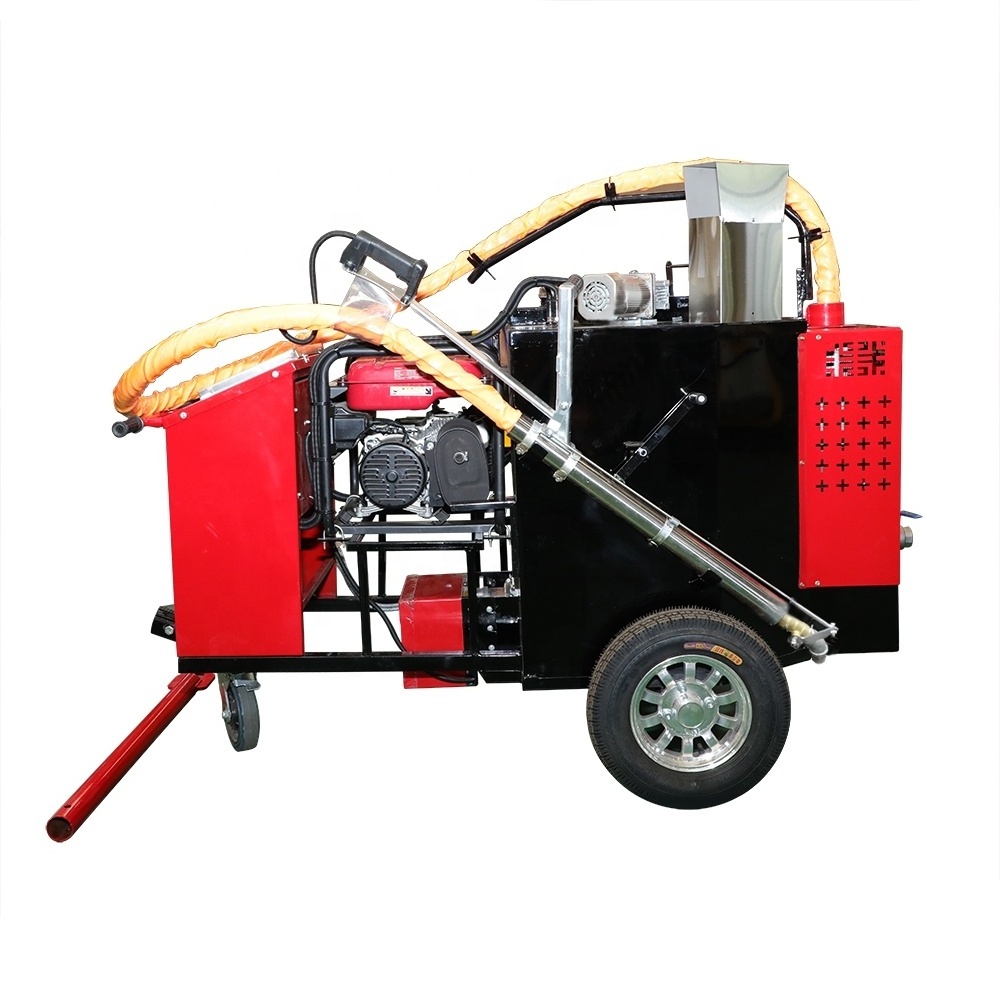 Road traction asphalt paving machine 100l hot asphalt spreader hand push liquid asphalt paving machinery