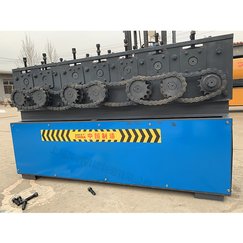 Angle iron straightening and derusting machine Steel pipe / angle ironl / rectangular pipe straightening machine