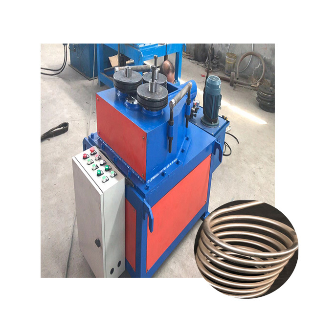 Seven-axis coiler Pitch adjustable seven-axis hardware pipe coiling machine Heavy duty straight rounding machinery