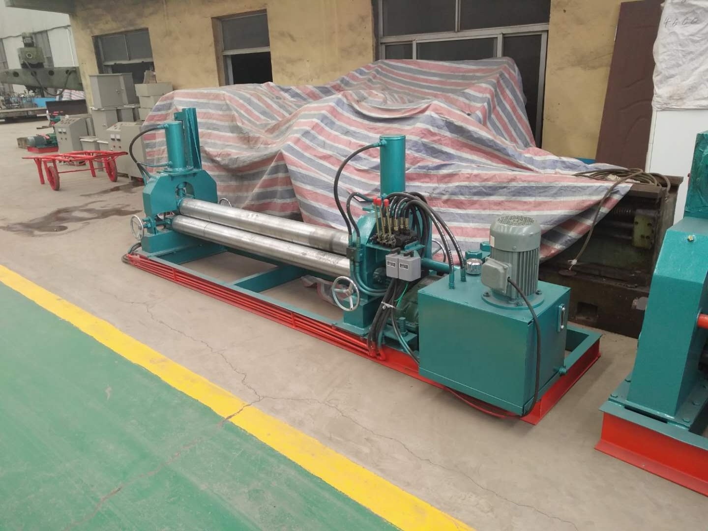 HG CNC 4 roller steel bending machine with double pinch&stainless steel pipe rolling machine