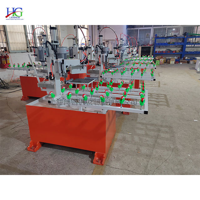 Glass chamfering machine manual lift grinding head pneumatic suction cup fixed glass tile rough grinding and polishing