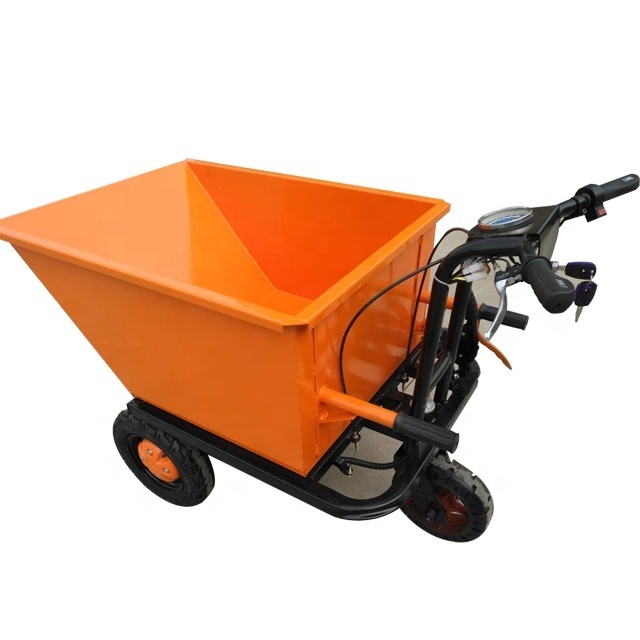 hot sale Multi-function electric dusthopper engineering material handling trolley