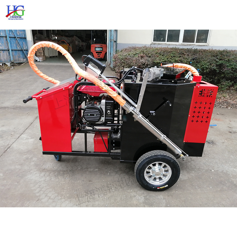 Road traction asphalt paving machine 100l hot asphalt spreader hand push liquid asphalt paving machinery