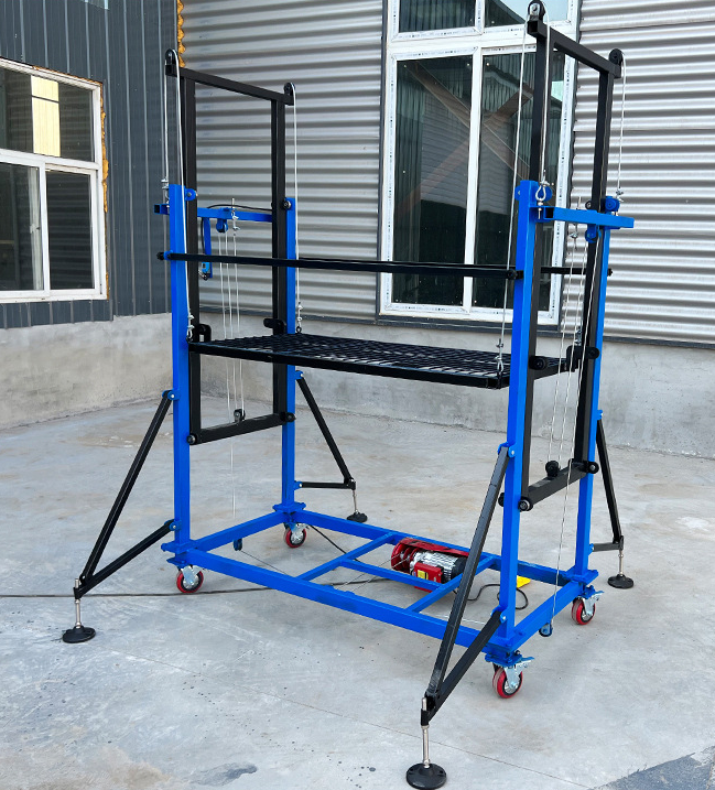 Full Automatic Aerial Work Electric Scaffold Lift Stationary Aerial Lift Scaffolding hydraulic scissor lift