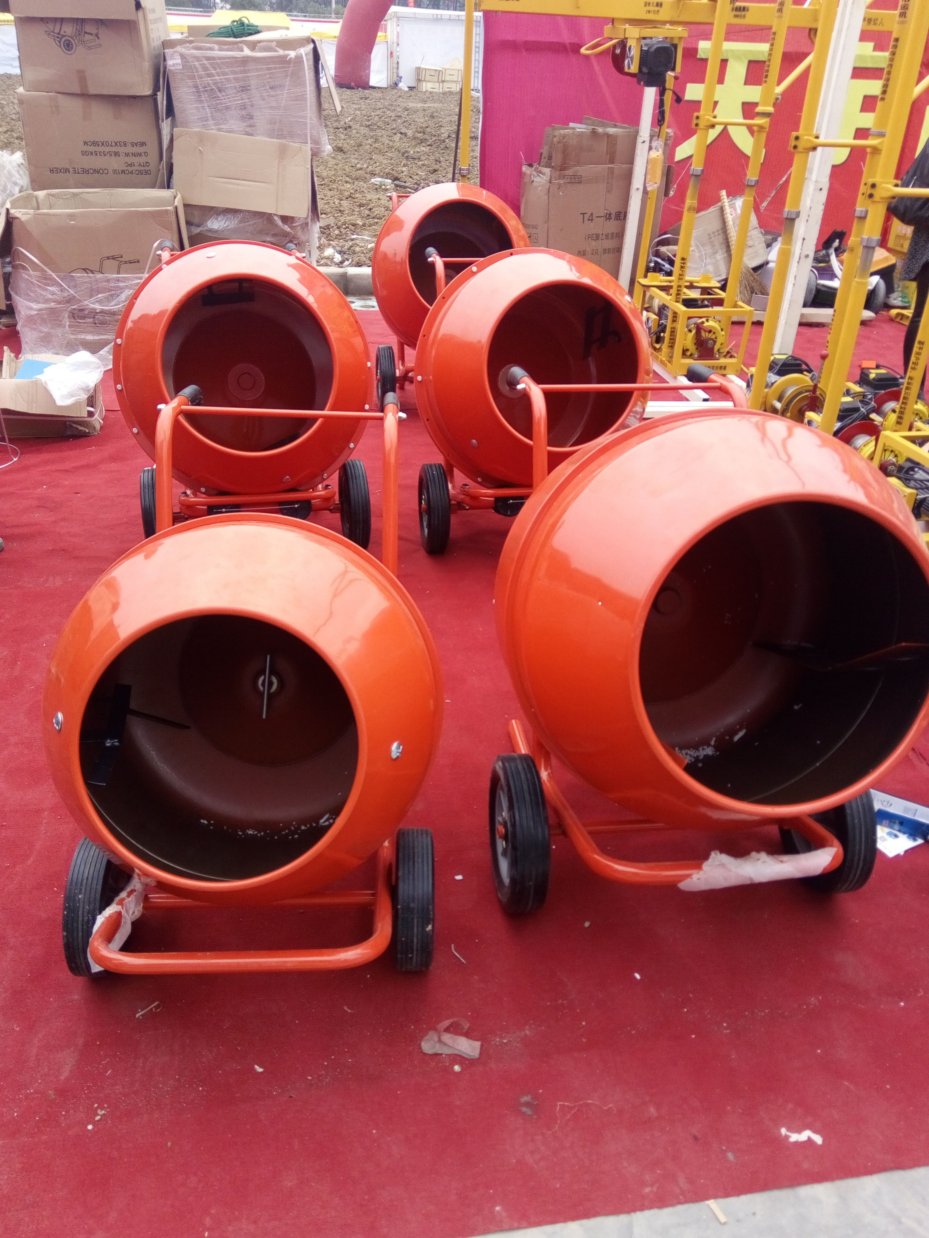 Diesel Engine Electric Motor Gasoline Portable Mini Concrete Drum Mixer With 160l 230l 350l Charging Capacity