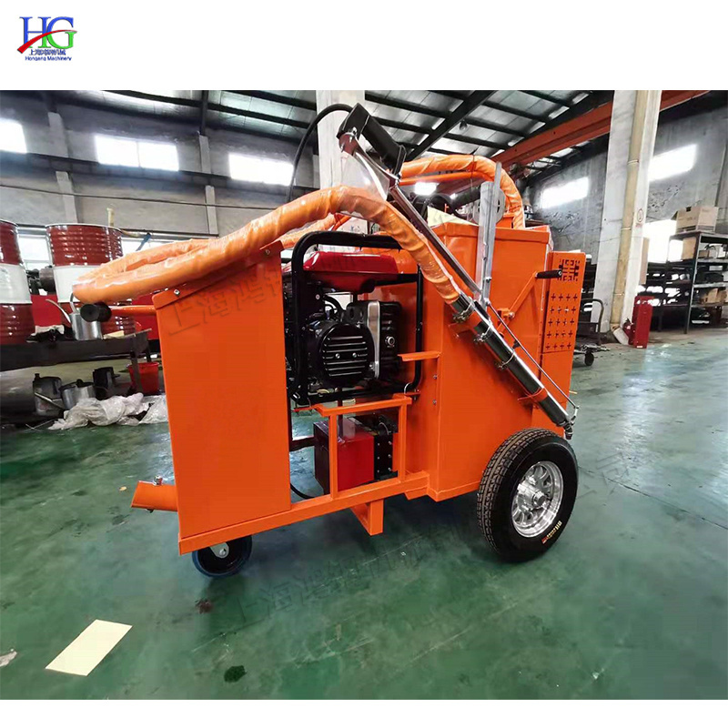 Road traction asphalt paving machine 100l hot asphalt spreader hand push liquid asphalt paving machinery