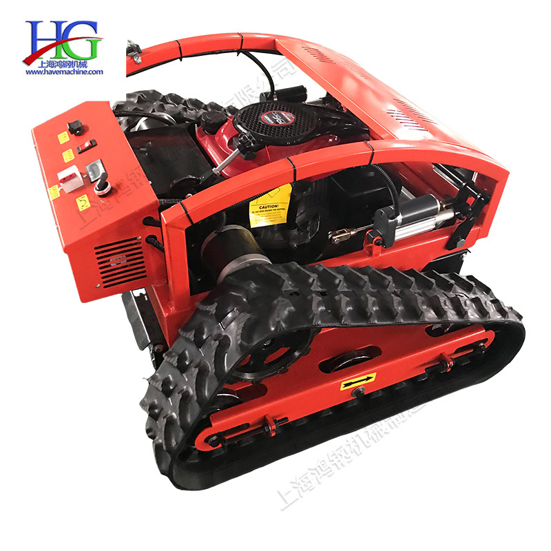 Crawler Remote Control Lawn Mower Garden Orchard Intelligent Grass Trimmer Weed Eater Mountain Waste Grass Slope Weed Eater