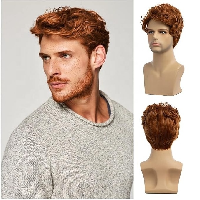 Free Sample Customized Glueless 150% Density Long Man Hair Wig Natural Toupee,Hair Wigs For Men