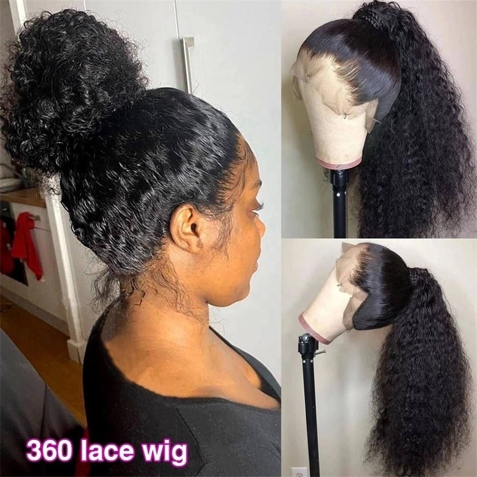 Glueless Full Hd Lace Wigs For Black Women Kinky Curly Lace Front Wigs Raw Brazilian Human Hair Hd Lace Frontal Wigs Human Hair