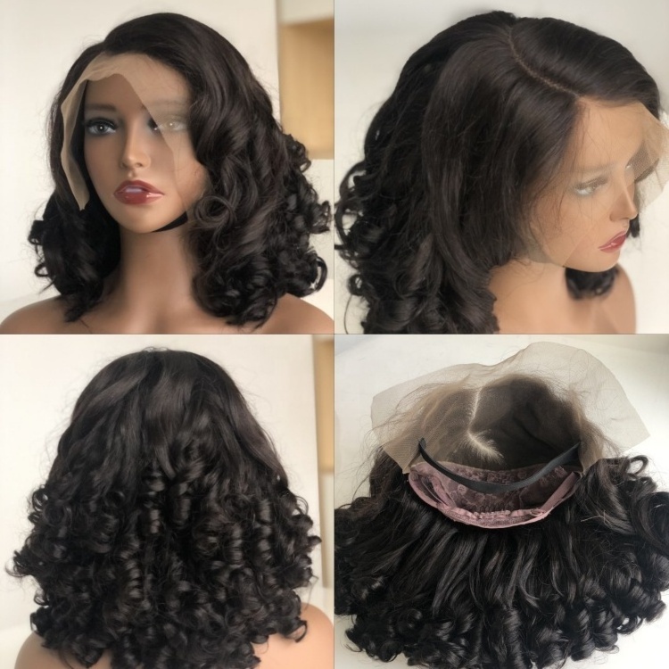 HAVEN HAIR 14 Inch Loose Wave Glueless Wigs Human Hair Pre Plucked 5x5 Closure Wig Brazilian Human Virgin Hair