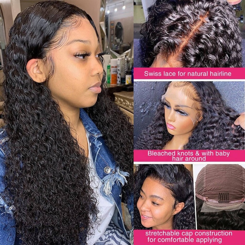 Glueless Full Hd Lace Wigs For Black Women Kinky Curly Lace Front Wigs Raw Brazilian Human Hair Hd Lace Frontal Wigs Human Hair