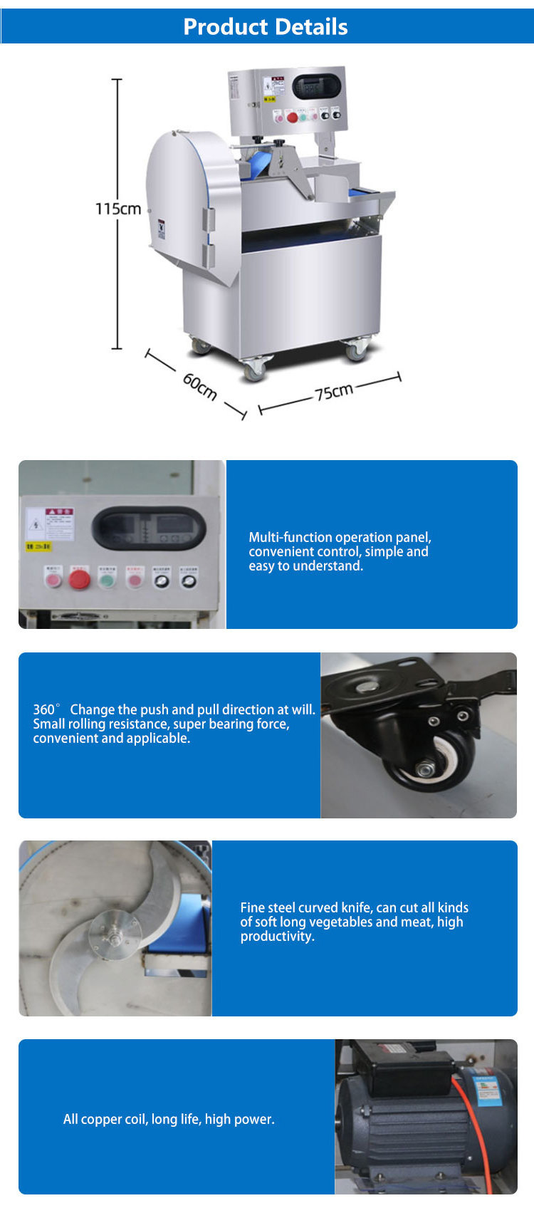 2022 Industrial automatic vegetable cutter cutting machine, parsley cutting machine