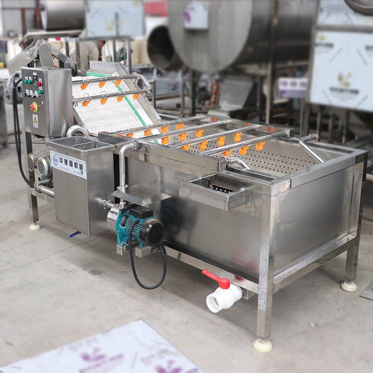 air bubble washing machine used for vegetable fruit cleaning  chicken washing cleaning machine frozen food machine