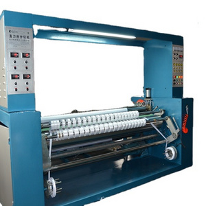 High speed Woven Label ribbon making machine Fabric roll making machine satin fabric slitting machine