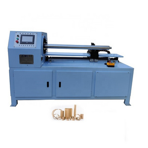 PET PVC PP Roll Paper Core Cutting Machine Fully Automatic PLC Paper Tube Recutter Machinery Cardboard Core Pipe Cutter