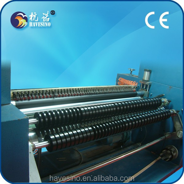 High speed Woven Label ribbon making machine Fabric roll making machine satin fabric slitting machine