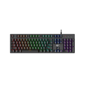 Kb858L Havit Cheap Keyboard RGB Gamer 104 Key Computer Wired Blue Switch Mechanical Keyboard Gaming