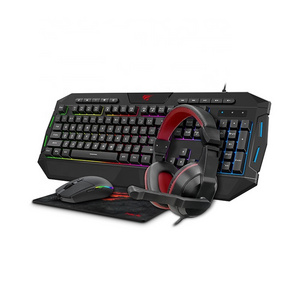 KB501Cm Havit Gaming Keyboard And Mouse Headset Combo 19 Anti-Ghosting 114 Key Typewriter Pc Gaming Mouse Keyboard Headset Combo